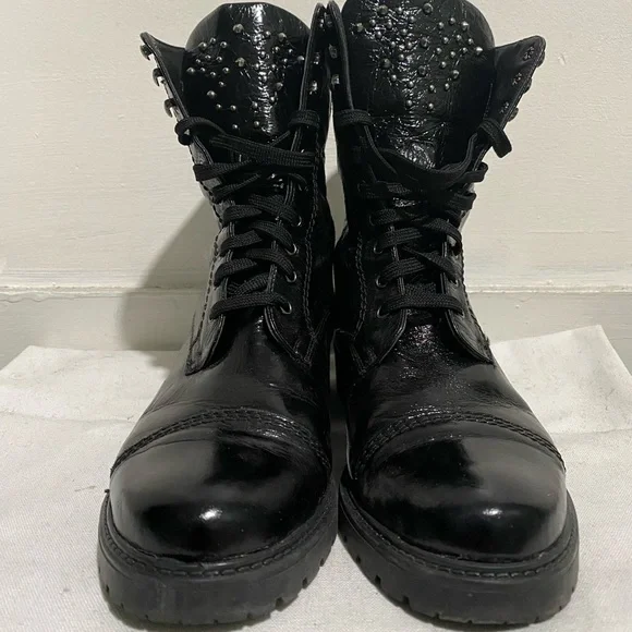 Barney’s New York Lace Up Leather Boots, Size 38 EU Women, Black Barneys New York vero cuoio Womens Black | Mercari main image 4
